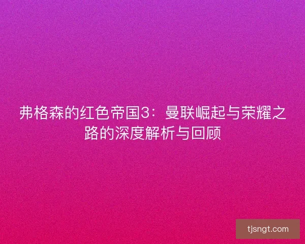 弗格森的红色帝国3:曼联崛起与荣耀之路的深度解析与回顾 弗格森的红色帝国3:曼联崛起与荣耀之路的深度解析与回顾