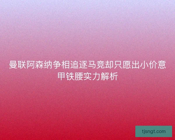 曼联阿森纳争相追逐马竞却只愿出小价意甲铁腰实力解析 曼联阿森纳争相追逐马竞却只愿出小价意甲铁腰实力解析