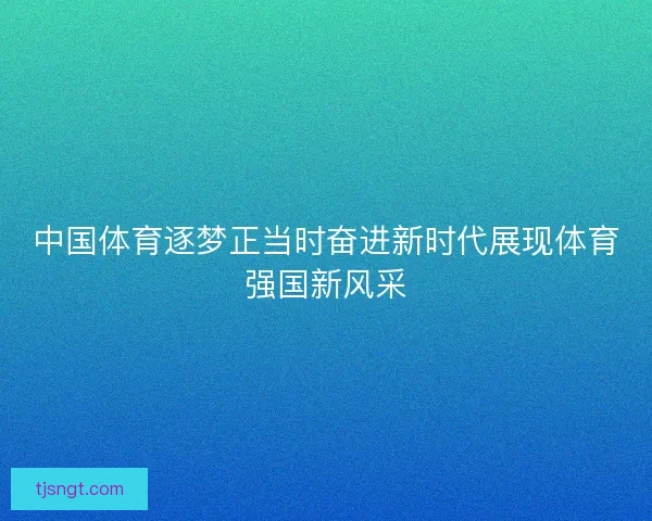 中国体育逐梦正当时奋进新时代展现体育强国新风采 中国体育逐梦正当时奋进新时代展现体育强国新风采
